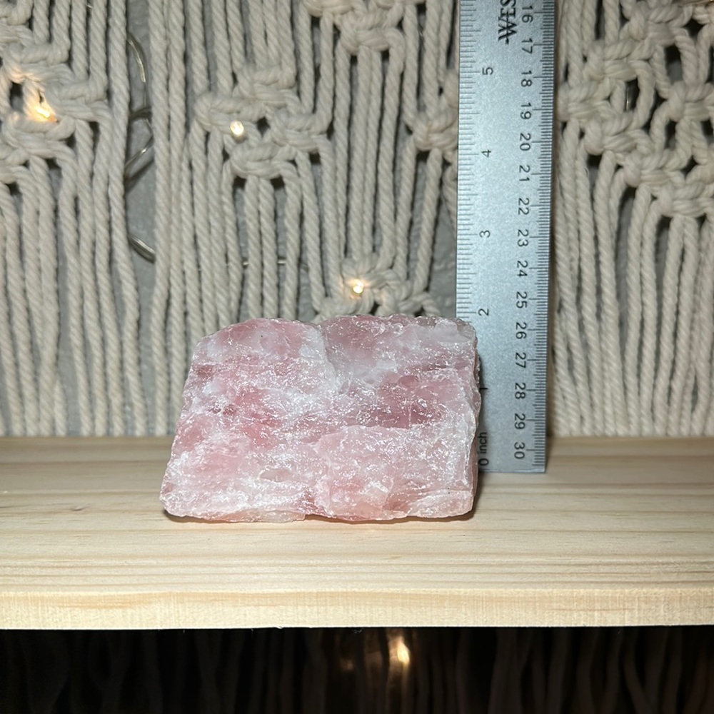 Rose quartz.